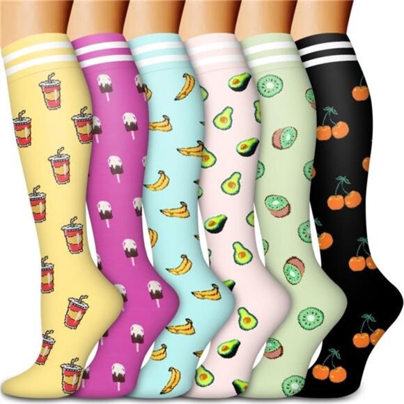 Copper Compression Socks for Men & Women (6 pairs  Copper Compression Socks For Women & Men Circulation